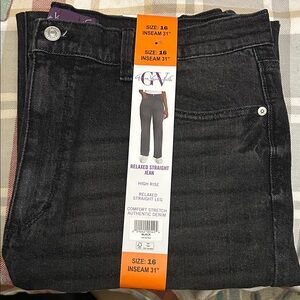 Gloria Vanderbilt Dark Wash Straight Leg Jeans